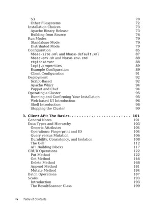HBase The Definitive Guide 2 (Early Release) Edition Lars George | PDF