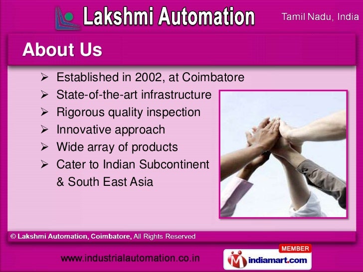 Lakshmi Automation Tamil Nadu India