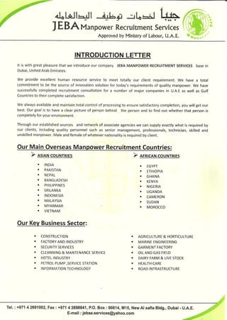 Introduction Letter