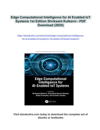Edge Computational Intelligence for AI Enabled IoT Systems 1st Edition ...