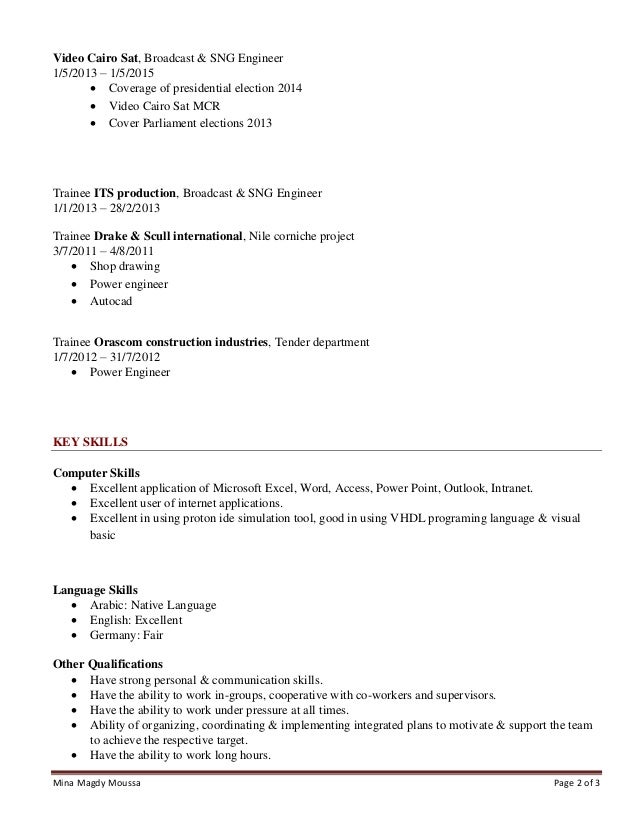 Mina Resume