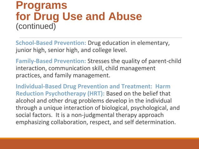 Prevention of Drug Abuse | PPT