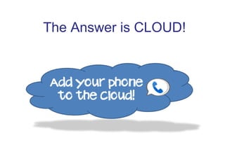 The Answer is CLOUD!
 