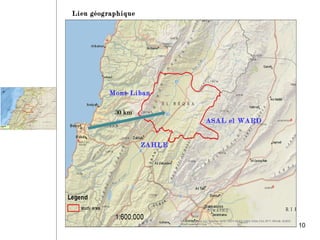 ZAHLE
Mont-Liban
ASAL el WARD
Lieu géographique
30 km
10
 