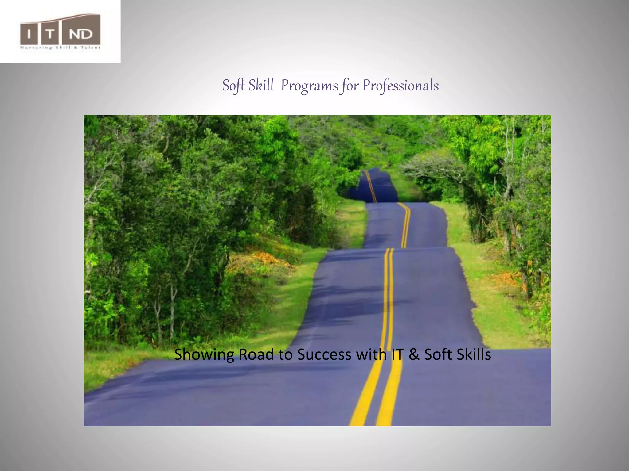 Soft Skill Programs for Professionals
Showing Road to Success with IT & Soft Skills
 