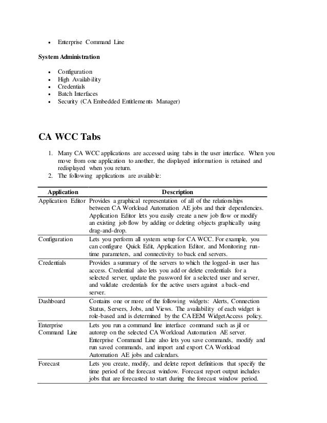 autosys trainer cv