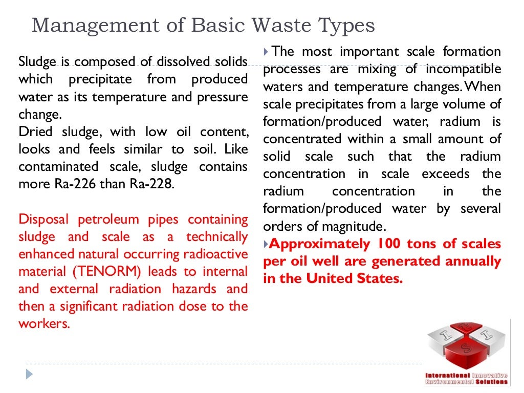 Oil & Gas industry Waste Management