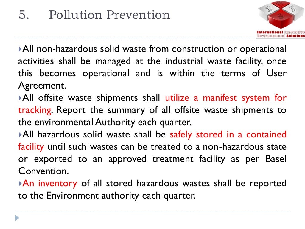 Oil & Gas industry Waste Management
