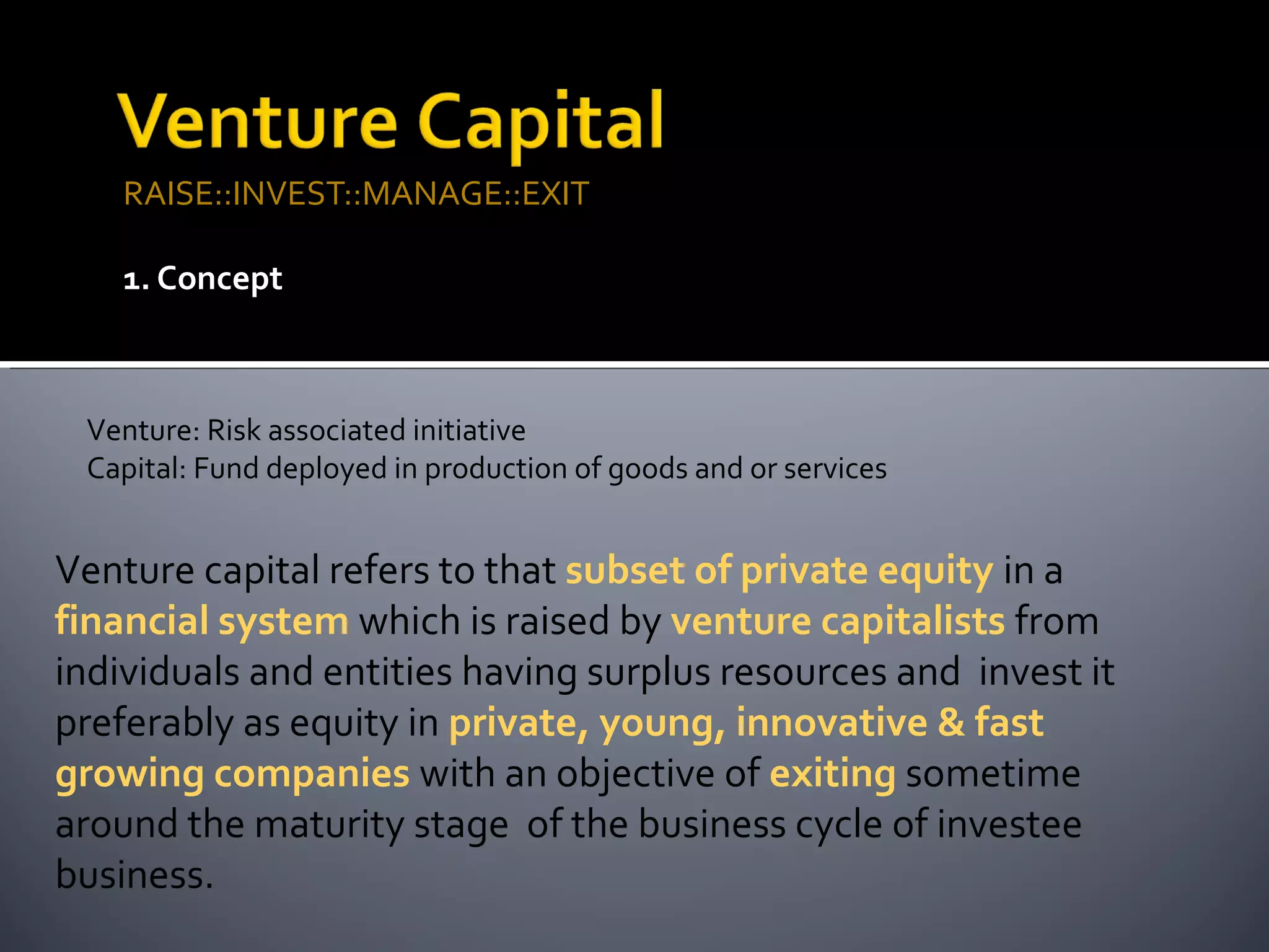 Venture Capital | PPT