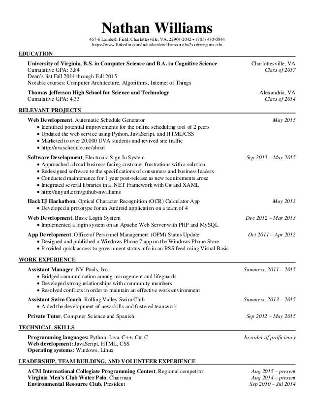 resume thomas jefferson resume