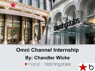 Omni Channel Internship
By: Chandler Wicke
 
