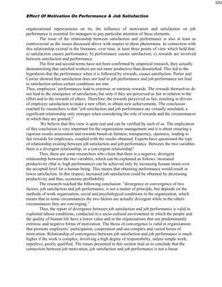 Final Paper (EFFECT OF MOTIVATION ON PERFORMANCE & JOB SATISFACTION ) | DOC