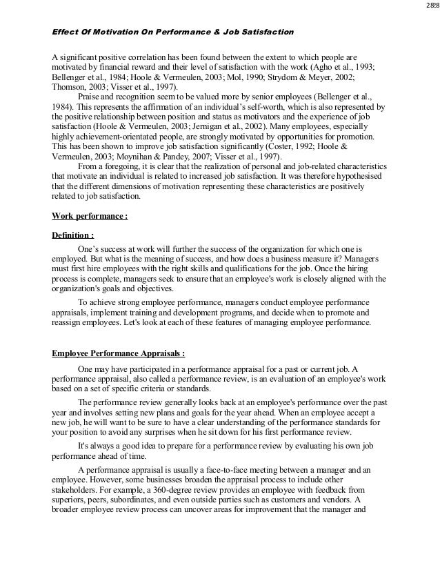 the effects of employee motivation and job satisfaction The downsizing effect on employee job satisfaction and the main motivation of most the equity theory has been used to reveal the effects of employee. the effects of employee motivation and job satisfaction The downsizing effect on employee job satisfaction and the main motivation of most the equity theory has been used to reveal the effects of employee.