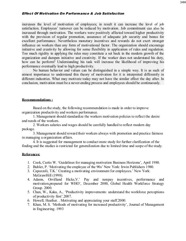 essay on job satisfaction and work performance Attempting to understand the nature of job satisfaction and its effects on work performance is not easy for at least 50 years industrial/organizational psychologists. essay on job satisfaction and work performance Attempting to understand the nature of job satisfaction and its effects on work performance is not easy for at least 50 years industrial/organizational psychologists.