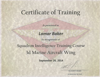 Squadron Intelligence Training Course