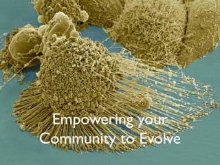 Empowering your
Community to Evolve
 