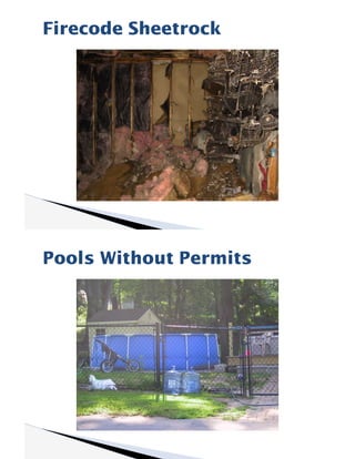 Firecode Sheetrock
Pools Without Permits
 