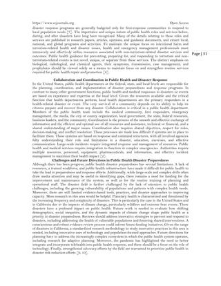 The Role of Public Health in Disaster Preparedness and Response (www ...