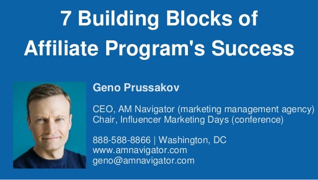 7 Building Blocks Of Affiliate Program S Success
