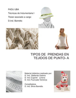 8 a tipos de prendas en tejido de punto PDF Descarga Gratuita