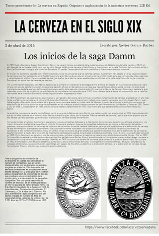 Los inicios de la saga Damm. La cervecera española de mayor continuidad