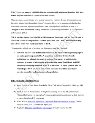 Structural Adjustment Programmes in Ghana | PDF