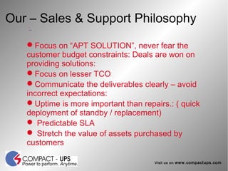 compact sales & service presentation