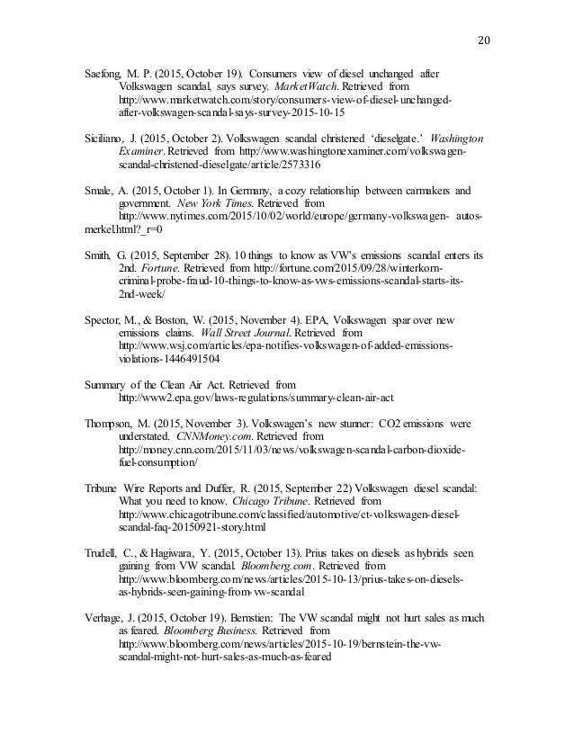 Volkswagen case study summary picture