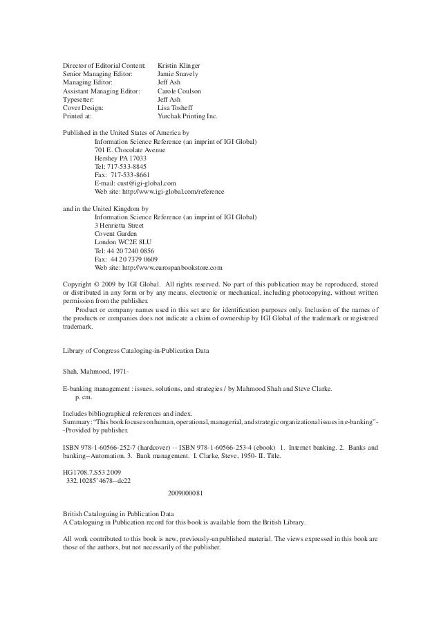 E Banking Management Issues Solutions And Strategies