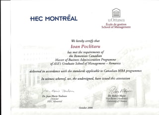 2006 MBA Rom-Can - HEC_Montreal-ASE