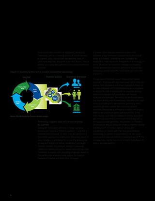 6
by targeting new channels not adequately served (e.g.,
millennials); and by increasing the use of mobile devices
as support, sales, and account management tools. A
centralized data hub, discussed in the next section, may be
the key to unifying data gathered from various distribution
channels.
Technology supports sales and service targeting
by segment
Solving the distribution dilemma in today’s complex
environment requires a different approach — one that is
informed and actionable. In 2015, that will parlay into a
data-driven approach to distribution. The primary focus of
sales strategists is anticipated to include the growing use
of data and analytics to define, understand, and target
multiple channels. For example, analysis of sales and
redemption patterns of specific adviser segments can help
investment managers with allocating wholesaler resources
more effectively, while providing support for targeted
marketing materials and advertising campaigns.
Figure 4: Analysis before action creates competitive advantage
Data hub
Sales
data
Market
data
Interaction
data
Transaction
data
Data-driven distributionPredictive analytics
Advisers
Institutions
Investors
A greater use of data and predictive analytics will
ultimately bring investment managers up to the level of
banks and insurers. Toward this end, managers are
expected to make significant investments in technology. In
2014, 39 percent of investment managers surveyed by
Money Management Executive planned to increase their
technology-related spend,17
a trend which will carry over
into 2015.
Though data is the driver, human touch will still remain
significant. People are still very much a part of the fund sales
process, and wholesaling will remain a people business. So
accurate calibration of the digital/personal mix is imperative
to capture the best of both worlds. To maximize revenue,
the savviest managers will ensure that cost-revenue
objectives are optimized. Translating this by channel means
that when dealing with intermediaries, manufacturers need
to focus on picking the right partners, particularly when
launching products outside their traditional areas of
expertise; understanding distributors in-depth; and creating
effective personal touch points with wholesalers. In the
direct market, cost-effective delivery of investor education
and servicing may need to move more in lock step with a
tech-savvy younger generation. Respondents to Deloitte’s
2014 financial services consumer survey on mobility indicate
that 98 percent of investors ages 21-29 use their
smartphones to interact with their financial institutions.
Additionally, 53 percent of respondents in all age groups
would value a video call with their investment adviser.18
This
indicates there may be more room to blend digital/personal
delivery for retail investors.
Source: Deloitte Center for Financial Services analysis
 
