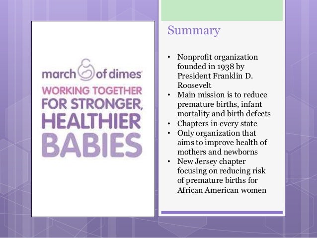 March of Dimes presentation