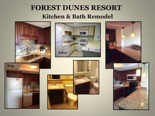 FOREST DUNES RESORT
Kitchen & Bath Remodel
Before
 