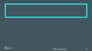 HPE Confidential 24
 