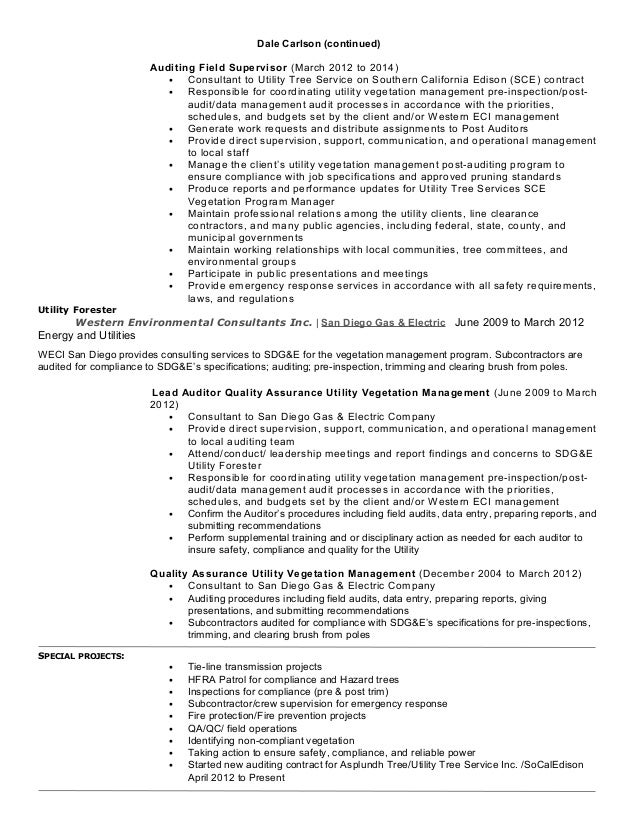 forestry resumes