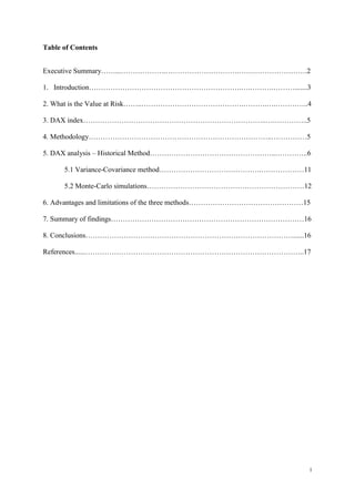 VaR DAX | PDF