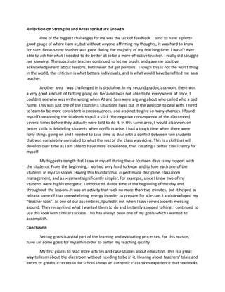 Teacher Work Sample Classroom Management | DOCX