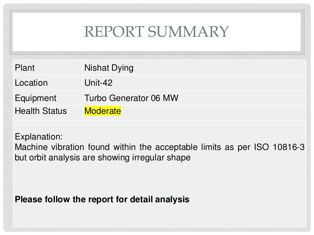 Vibration Analysis Report