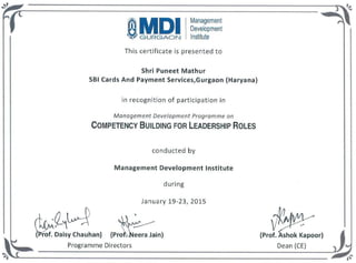 Certificate Leadership Program