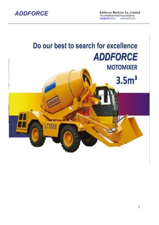 1
ADDFORCE Addforce Machine Co.,Limited
79 Lei MukRoad,KwaiChung,Hongkong
sale@addforce.cn www.addforce.cn
 