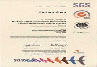Certificates Copies Farhan