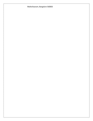 Malleshwaram, Bangalore-560003
 