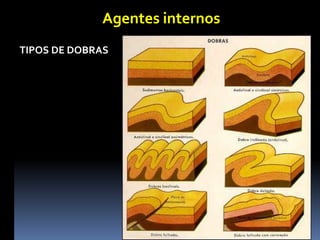 Agentes internos
TIPOS DE DOBRAS
 