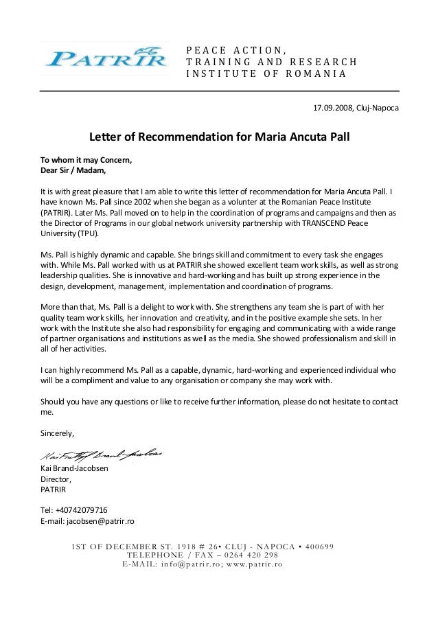 letter of recommendation ancuta pall tcom letter of recommendation