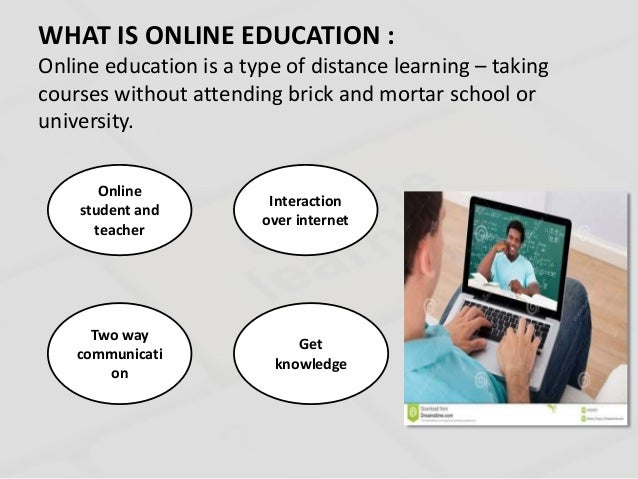 ppt on online education system