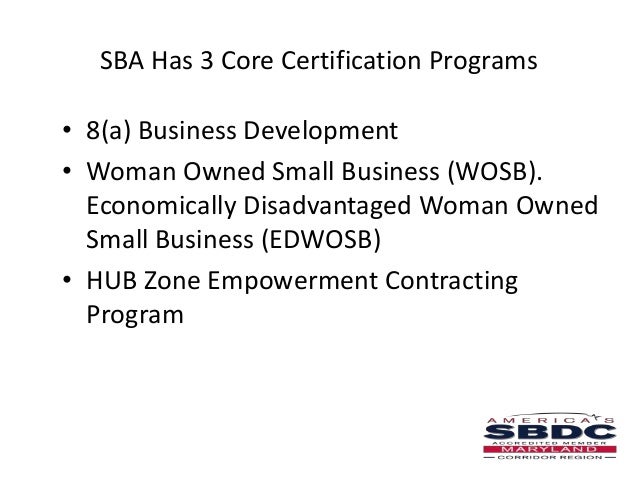 Sba 8 A Certification For Veteran Minority Businesses
