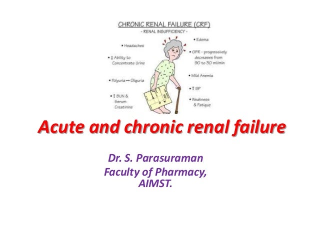 Acute Renal Failure Vs Chronic Renal Failure Chart