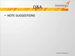 • NOTE SUGGESTIONS
Q&A
 