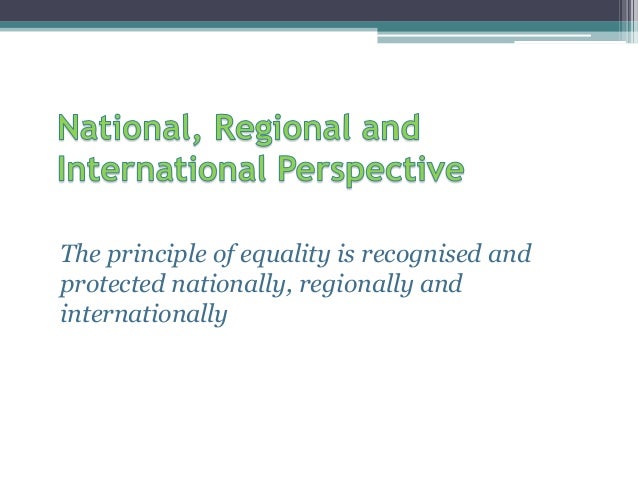 EQUALITY BEFORE THE LAW