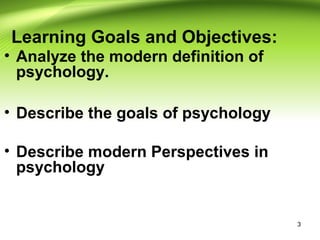 Introduction to Psychology | PPT